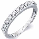 14K White Gold Likable Ladies Diamond Wedding Ring - B0002VCUGY