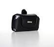 Palm Treo 750 / 755 / 680 Series Black Leather Lateral Holster with Fixed Belt Clip By Prima Cases