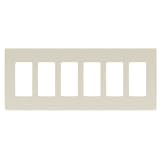 6-gang Cooper Wall Plate Almond