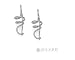 Ed Levin Sterling Corkscrew Curls Earrings