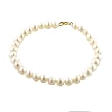 14K Freshwater Pearl Classic Bracelet - White