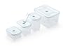 Zevro VS2-S-903 Vac 'n Save Ruby Rectangular-Shaped Vacuum-Sealing Food-Storage Containers, Set of 4
