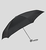 Plain Black Flexilite Umbrella