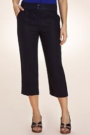 Per Una Roma Pure Linen Cropped Trousers [T62-4430I-S]