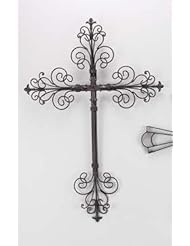 Home: Youngs Metal Cross Wall Art, 24-Inch - Young's Inc