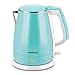 MEISON Electric Kettle(BPA Free), Double Wall Hot Water Boiler Heater, 100% Food Grade Stainless Steel Interior, Cool Touch Electric Teapot Heater Kettle, Auto Shut-Off and Boil-Dry Protection, Cordless, 1.5L, 2 Year Warranty