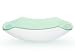 Premium Tempered Glass Vessel Sink; Scalloped Shaped Bowl, White Color, 1/2