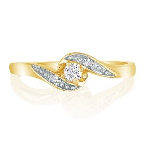 Promise Rings: Bypass Diamond Promise Ring in 10k Yellow Gold 316Pzu QkcL Promise Rings: Bypass Diamond Promise Ring in 10k Yellow Gold