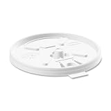 DRC12FTL - Lids,for Foam Cups,Fold Tab, 12 oz.,1000/CT, White