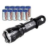 2011 OLIGHT M20S Warrior with Cree XP-G R5 LED 340 Lumens with 10 Tenergy Propel CR123A Lithium Batteries