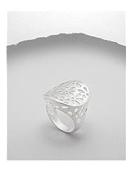 Flower Ring In 92.5 Sterling Silver