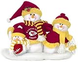 Kansas City Chiefs Table Top Snow Family Each Features Three Plush Snowpeople