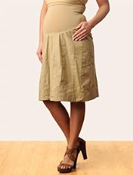 Motherhood Maternity: Secret Fit Belly(tm) Knee Length A-line Maternity Skirt