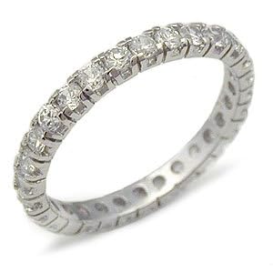Easy to Match Any Ring - CZ Wedding Band