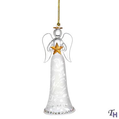 Lenox Joyous Tidings Noel Angel with Star Ornament