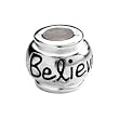 Kera Sterling Silver Believe Expression Bead