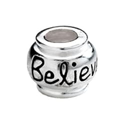 Kera Sterling Silver Believe Expression Bead
