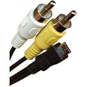 MPF Products Replacement A/V Audio/Video RCA Cable Cord for Kodak Easyshare C142, C143, C183, C195, C1505, C1530, C1550, CD83, M215, M522, M530, M531, M532, M550, M552, M565, M575, M750, M580, M583, M590, M5350, M5370, Mini, Playsport, Playfull Waterproof, Sport C123, Sport C135, Touch, Max, Slice, Playtouch, Zi10, ZX3, ZX5, Z990, Z5010 & Z5120 Digital and Pocket Video Cameras