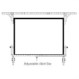 Truss-Style Skirt Bar Size: NTSC - 7' Diag.6 x 10'