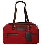 Large Tomatoe color Crepe material Designer Pet Carrier