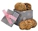 Gourmet Food : Geoff & Drew's Silver Pink Gift Box of 8 Fresh Baked Chocolate Chip Cookies