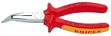 Knipex 25 26 160 Flachrundzange mit Schneide Radiozange 165 mm