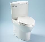Toilet Two Piece Elongated by Toto - CST804S in Colonial White