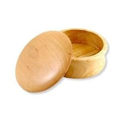 Kingsley Natural Wood Shave Shaving Bowl with Lid