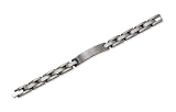 Titanium Brushed ID Bracelet - 8.75 inches