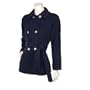 Perfect by Carson Kressley Wool & Cashmere Peacoat (X-Small 4, Navy Blue)