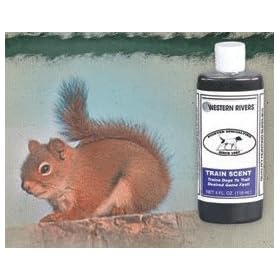 Click here to buy Western Rivers Squirrel Train Scent For Dog Training 4 oz No. 199..
