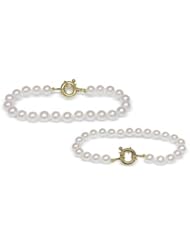 6.5x7mm Spring Pearl - Freshwater Cultured Pearl Braclelet - 8 inches (Spring Clasp)