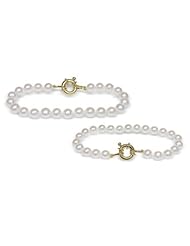6.5x7mm Spring Pearl - Freshwater Cultured Pearl Braclelet - 7 inches (Spring Clasp)