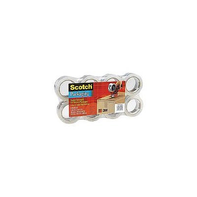 Scotch Packaging Tape, 8 Rolls, 1.88in X 60YD each, total 480 YD
