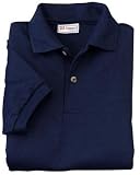 NEW Hanes StayClean - Youth 56-Ounce Jersey Knit Sport Shirt Deep Navy-M