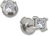 1/2 ctw Canadian Princess Earrings in 14K White Gold