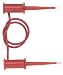 Pomona SMD Grabber Test Clip Patch Cord, Red, 12" OAL