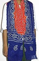 Wrap Scarf Cotton Tie and Dye 88 inches x 40 inches (dup282)