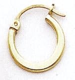 Diamond Cut Hoop Earrings - TE204