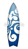 Wallmonkeys Peel and Stick Wall Decals - Blue Surfboard - Removable Graphic