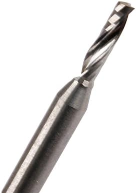 SkyQ A Series One Flute Spiral CNC Router Bits End Mill Cutting Tools for Density Board Acrylic Plastic 2 x 8mm (1PCS)