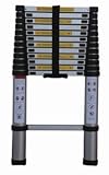 12.5 Ft Aluminum Telescoping Ladder - Professional Series - ANSI A14.2 Type 1A Certified to 300 Lbs