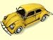 Küche & Haushalt : Pures Blech Yellow Volkswagen beetle, 35x12x13 cm Blechminiatur
