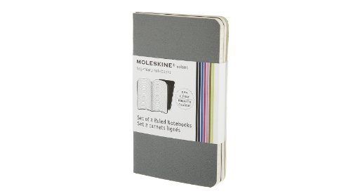 Moleskine Volant Notebook Ruled, Grey XSmall: 