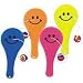 Transparent Smile Paddle Balls - 12 per unit