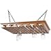 Kitchen & Housewares : Solid Wood Stemware Rack for 24 plus Glasses (Natural) (3.5