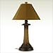 Kitchen & Housewares : Patio Living Concepts 957 Palm Outdoor Table Lamp in Bark with Teak SunbrellaÂ® Shade