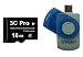 3C Pro 16GB microSD microSDHC Transflash Memory Card Class 4 with R5 Card Reader - Bulk