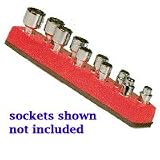 Mechanics Time Saver 487 - 1/4 in. Drive Universal Magnetic Rocket Red Socket Holder 5-14mm - Mechanic's Time Savers - 487
