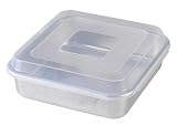 Nordic Ware Square Cake Pan with Lid, 9 Inch